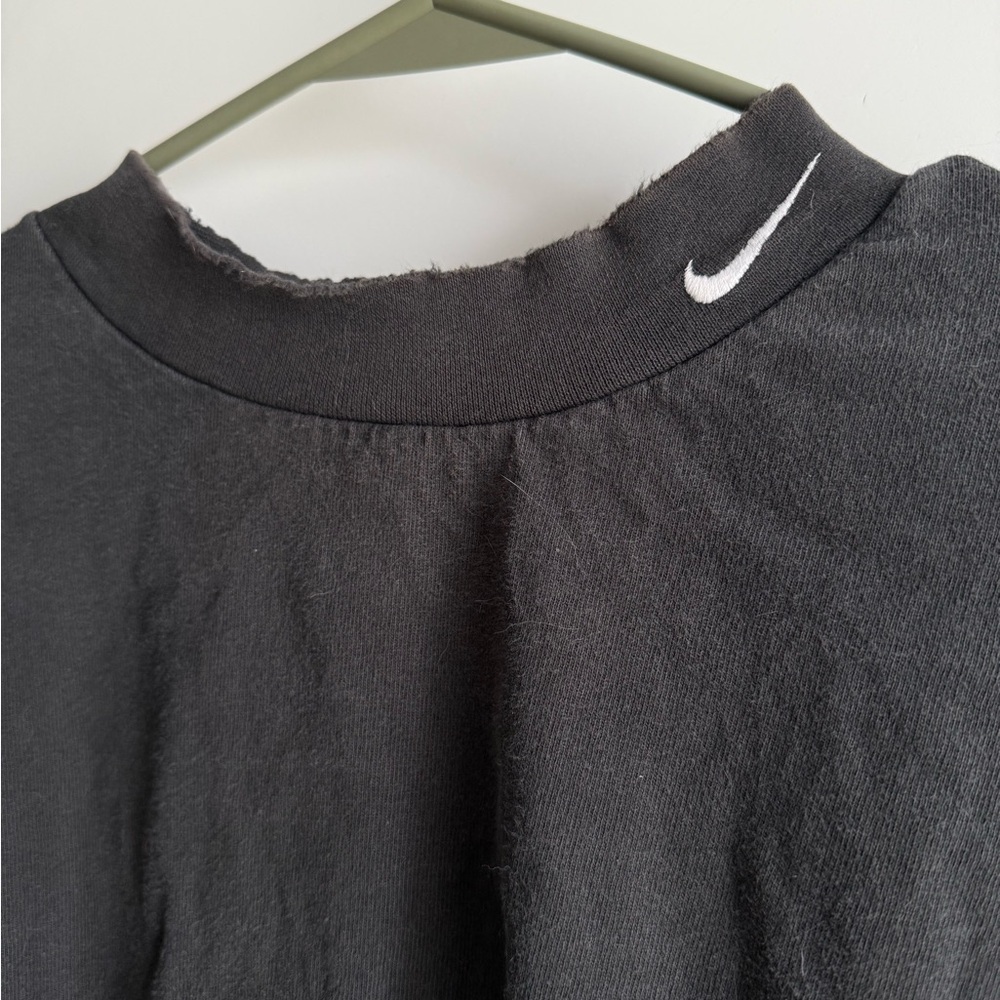 Vintage Nike Black mock neck long sleeve shirt